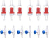 ALEGI Aquarium Air Pump Accessories - Non-Return Check Valves for 3/16" Tubing (6 Check + 6 Control Valves)