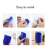 Cat Self Groomer Wall Corner - Massage Comb Grooming Brush, Soft Rubber Bristles for Flat Wall Corner, Blue