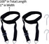 GOSWIFT Kayak Storage Straps, Adjustable Wall Mount Storage Straps for Canoes, 100LBS Capacity