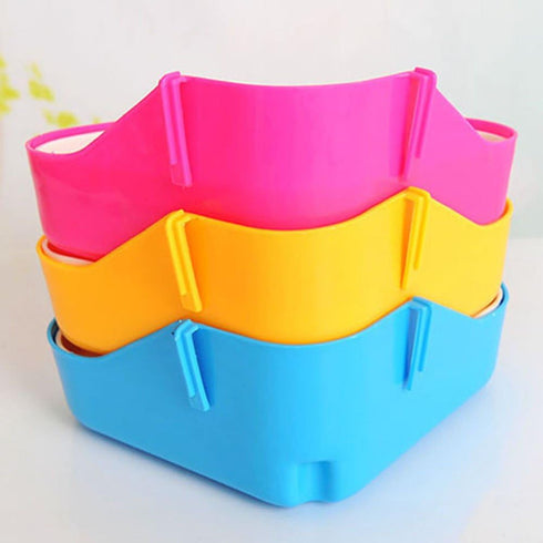 Rely2016 Small Animal Pet Triangle Potty Trainer, Litter Corner Toilet Training Tray, Color Random