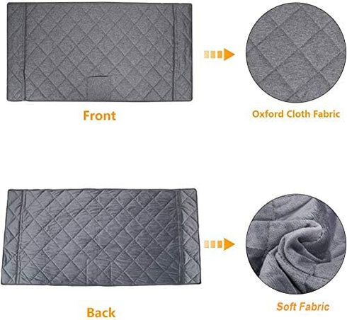 TUYUU Golf Cart Seat Covers, EZGO Heavy Duty Seat Blanket, Travel Sports Cart Seat Cushion Covers for 2-Person Seats