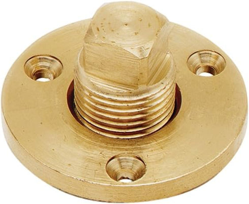 SeaSense 50032282 Garboard Drain Plug, Brass