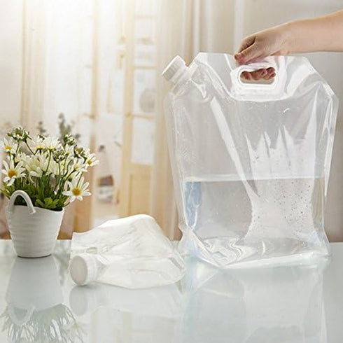 SUPANT Collapsible Emergency Water Jug - Freezable BPA Free Plastic Water Carrier Tank for Outdoor Camping, Food Grade