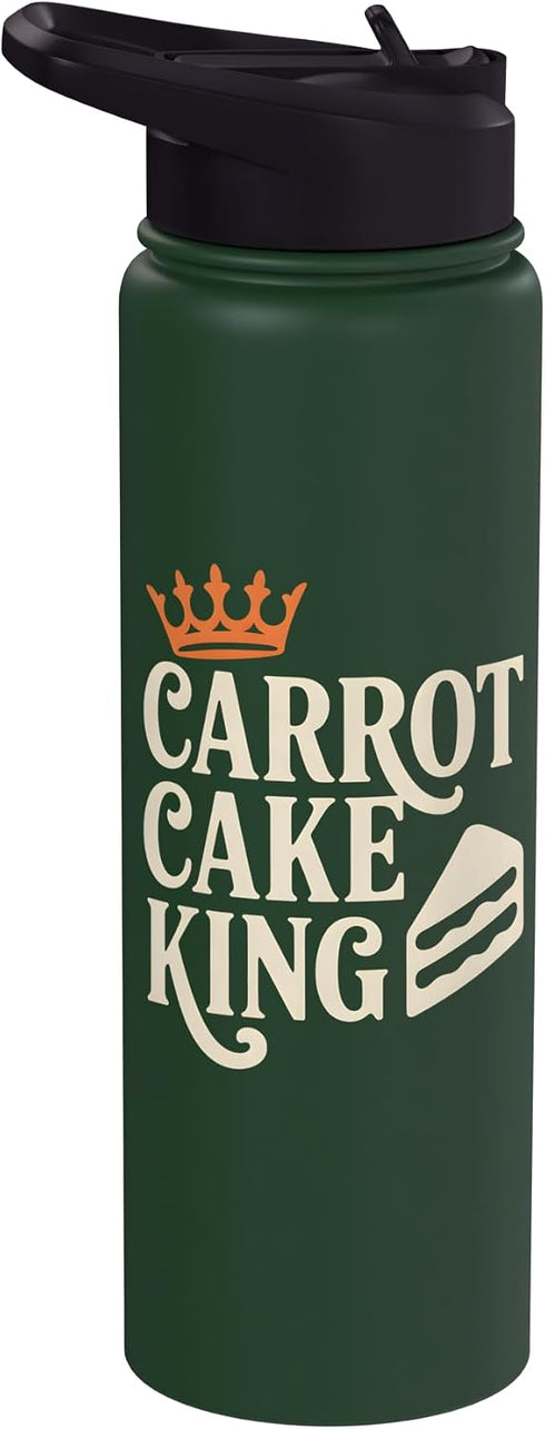 Carrot Cake Dessert Carrot Cake King Stainless Steel Insulated Water Bottle
