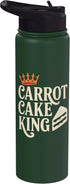 Carrot Cake Dessert Carrot Cake King Stainless Steel Insulated Water Bottle