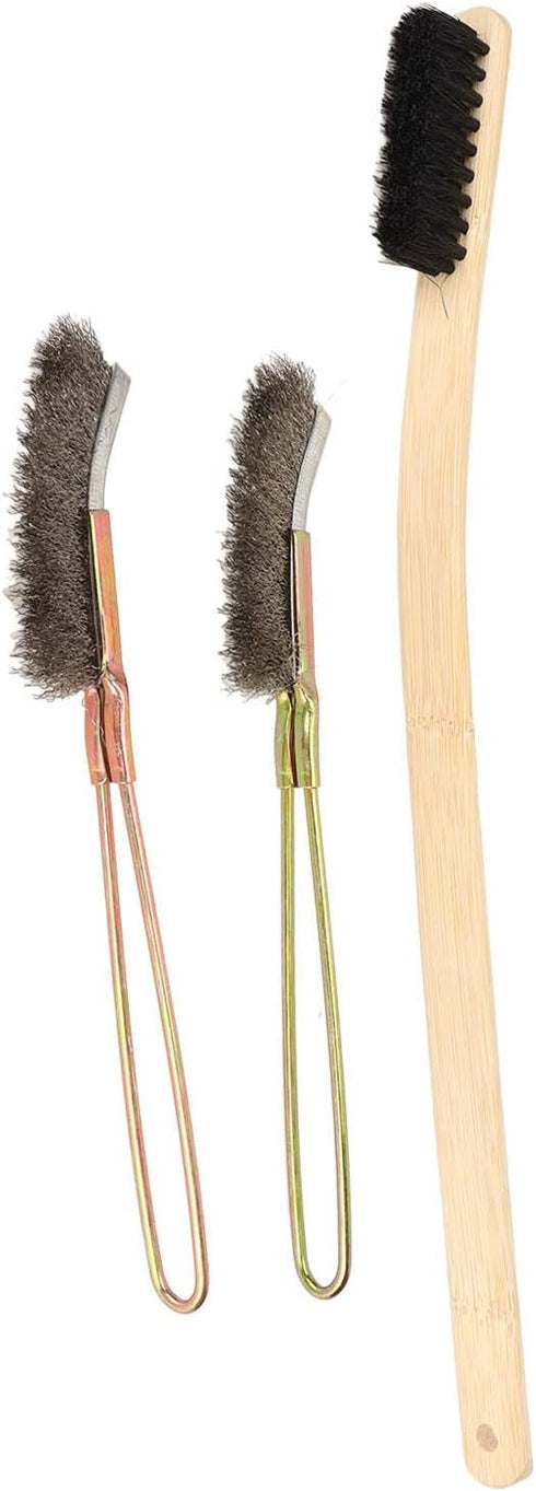 Pssopp 3Pcs Bird Cage Brush, Long Handle Pet Cage Brush Accessories for Small Animals
