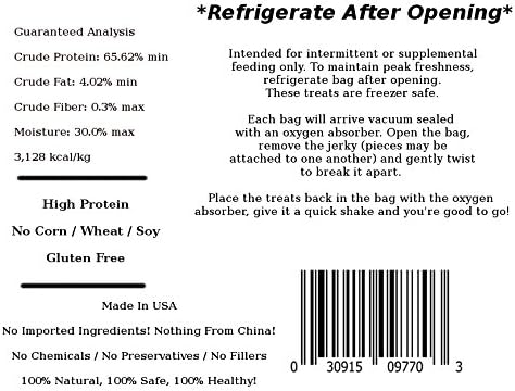 All Natural Chicken Jerky Dog Treats, Real Chicken, Made in USA, No Chemicals