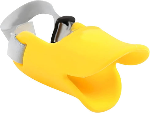 NACOCO Anti-Bite Duck Mouth Shape Dog Covers, Bite-Proof Muzzle Masks Set (Yellow, S)