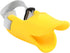 NACOCO Anti-Bite Duck Mouth Shape Dog Covers, Bite-Proof Muzzle Masks Set (Yellow, S)