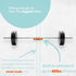 WOKK Wooden Bike Wall Mount - Horizontal Bicycle Rack for Home or Garage, Elegant Indoor Storage