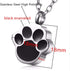 QUMY Pet Cat Dog Paw Print Cremation Jewelry, Wearable Urn Necklace for Ashes, Stainless Chain, Women