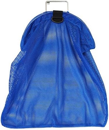 Spearfishing 5mm Blue Fish Bag Net Mesh, Large 26" with SS Wire Handle