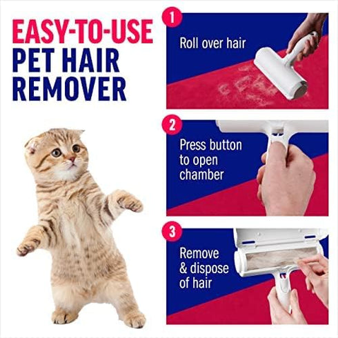 Reusable ModerniZed Pet Hair Remover for Furniture, Couch, Carpet, Car Seats - Portable Lint Roller Tool for Grooming