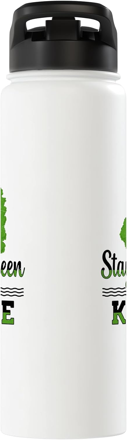 Kale Vegetarian Vegan Vegetables Veganism Kale Vegan Vegetarian Healthy Vegetables Lover Stainless Steel Insulated