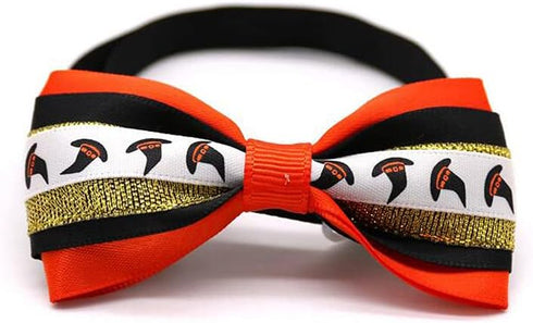 Halloween Dog Bow Ties, 10Pcs Adjustable Neckties for Small Medium Dogs, Pumpkin Skull Ghost Witch Pet Grooming