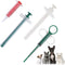 4Pcs Cat Pill Shooter Plunger Popper, Soft Tip Tablet Syringe Pusher, Pet Medicine Feeder for Small Dogs and Cats