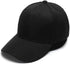 Plain Blank Black Caps with Adjustable Strap (12PCS), Medium Size