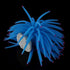 Artificial Soft Sea Anemone Coral Plant, Blue Silicone Aquarium Ornament for Fish Tank Decoration