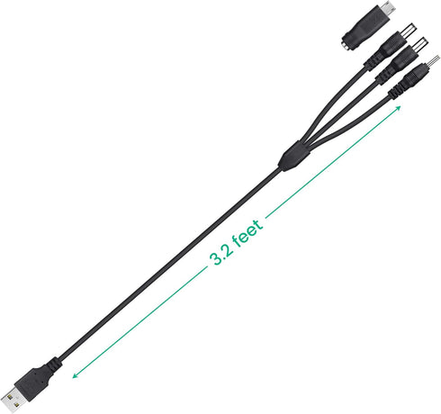 Shock Collar Charger Replacement for Petrainer, NBJU, and PATPET Training Collars, 4 in 1 USB Charging Cable