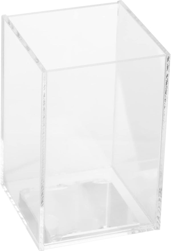 Ipetboom Transparent Small Betta Fish Tank Aquarium, Desktop Fish Bowl Accessories for Turtle, Reptile, Shrimp, Moss