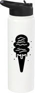 Ice Cream Vendor Shirts and Presents Ice Cream Sorbet Stainless Steel Insulated Water Bottle