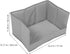 22.4x15.2x12Inch KOMBIUDA High Wall Pee Pad Holder for Indoor - Foldable Dog Potty Tray Enclosure - Splash Guard