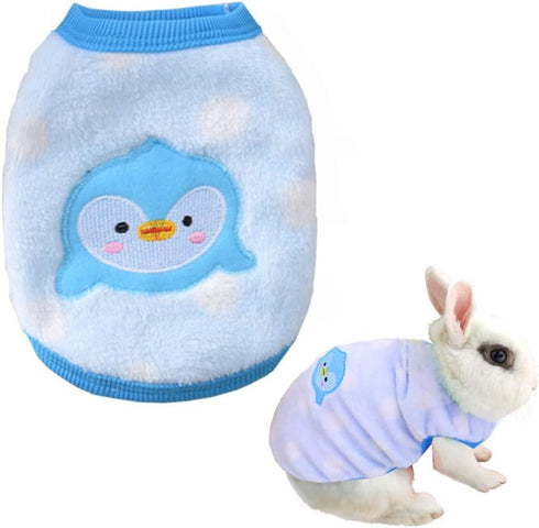 ANIAC Bunny Clothes for Rabbits, Warm Kitten Vest Fleece XXXS Dog Shirt for Bunny, Guinea Pig, Small Animals
