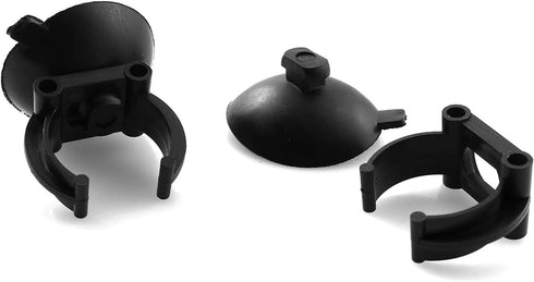 Sucker Clip 6PCS Black Aquarium Heater Suction Cups Suckers Holders Clamps for Fish Tank