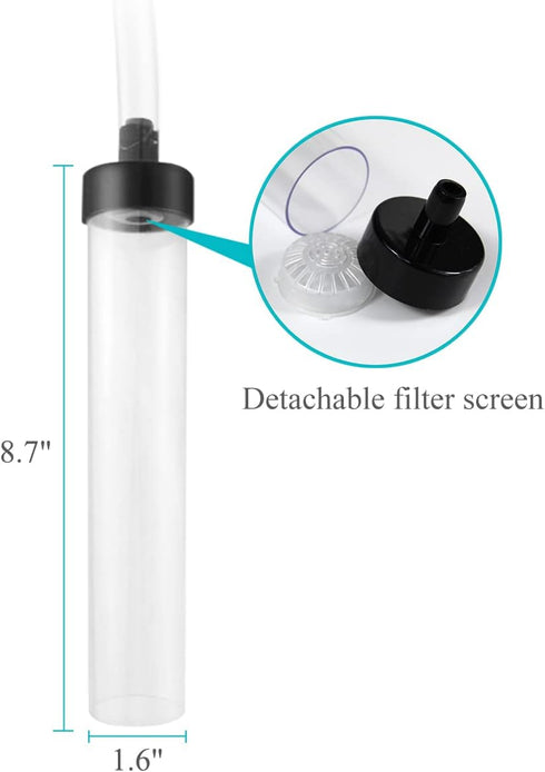 7ft Aquarium Siphon Vacuum Cleaner for Fish Tank Cleaning Gravel and Sand