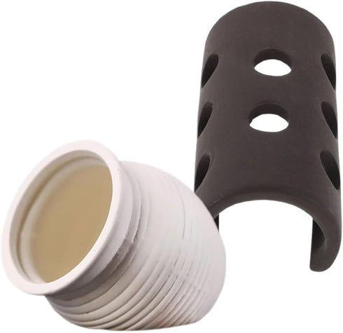 Kisangel Fish Tank Cave and Shrimp Hideout Aquarium Breeding Shelter, White Ceramic