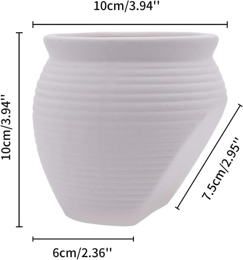 AnRui Ceramic Jar Aquarium Decorations, Cute Pot Hideout Cave for Cichlid and Small Fish