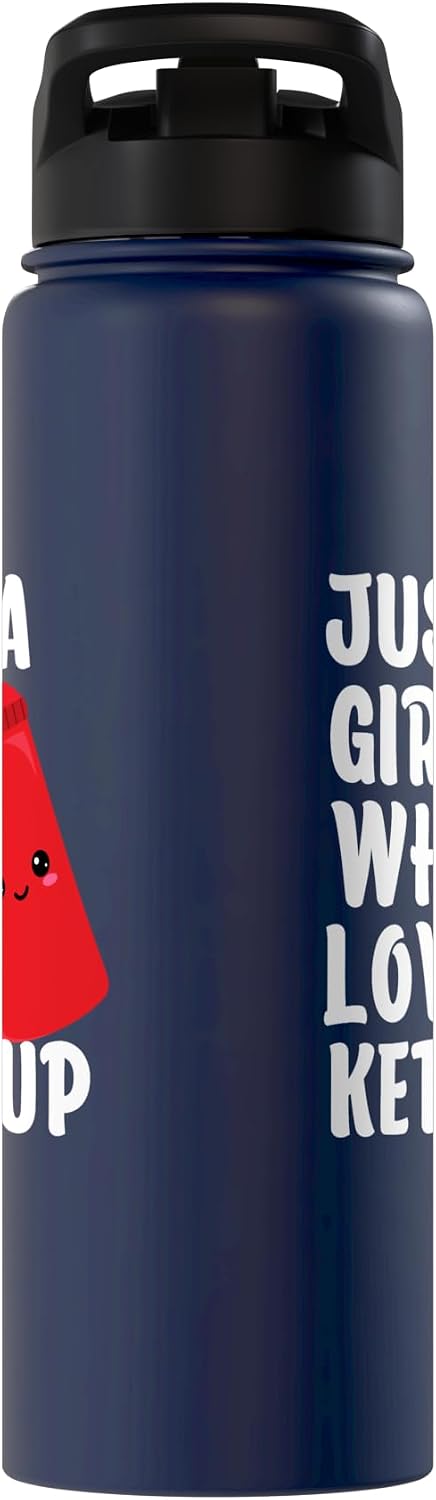 Ketchup Costume Kids I Wonder If Ketchup Loves Me Just A Girl Who Loves Ketchup Shirts I Love Ketchup Stainless Steel