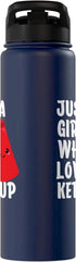 Ketchup Costume Kids I Wonder If Ketchup Loves Me Just A Girl Who Loves Ketchup Shirts I Love Ketchup Stainless Steel