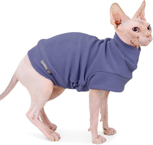 Small Dogs Fleece Sweatshirt - Cold Weather Hoodies, Thickening Warm Cat Sweater for Small Dog, Cat, Puppy (Small,