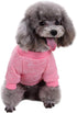 Jecikelon Dog Clothes, Soft Puppies Sweater for Winter, Warm Outfit for Small Dogs XXS XS, Cat Apparel (Pink, XXS)
