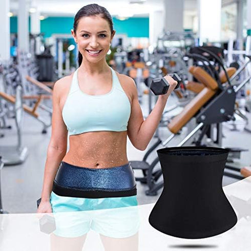 Geyoga Trimmer Waist Sweat Waist Trainer Wrap Stomach Wraps for Women Bodybuilding
