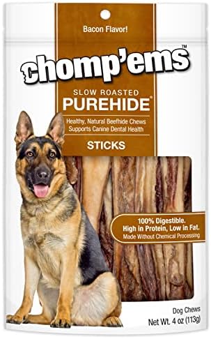 CHOMP 'EMS Ruffin' It Purehide Dog Chew, 5 oz
