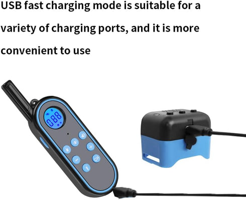 Voice Intercom Dog Training Collar, Rechargeable Shock Collar with Remote for Small, Medium & Large Dogs