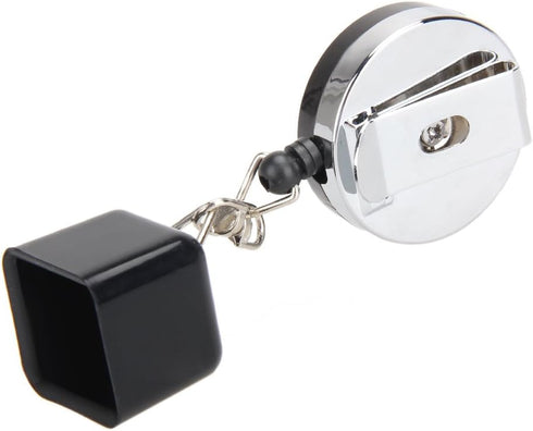 Retractable Billiards Snooker Pool Cue Chalk Holder with Drawing Belt Clip