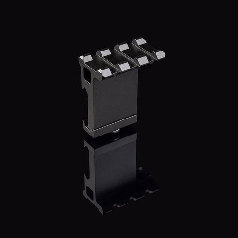 Low Profile Tactical Picatinny/Weaver 90 Degree Angle Mount, 1.37" Long with 3 Slots