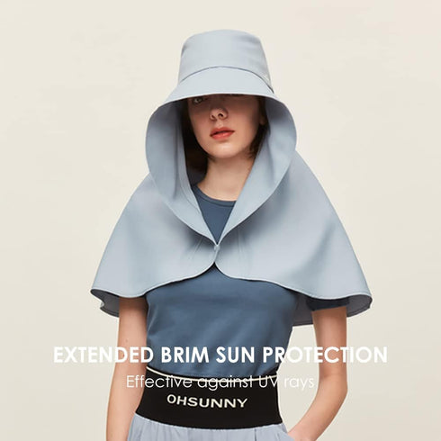 Women’s Wide Brim Sun Hat for Hiking Fishing with Large Neck Flap UPF 50+ Sun Protection Hat SLH3M079