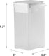 3.5 Buddeez Pet Treat Container for Dogs and Cats - Quart Flip Top Storage Bin - Bites And Bones Design - Airtight Food