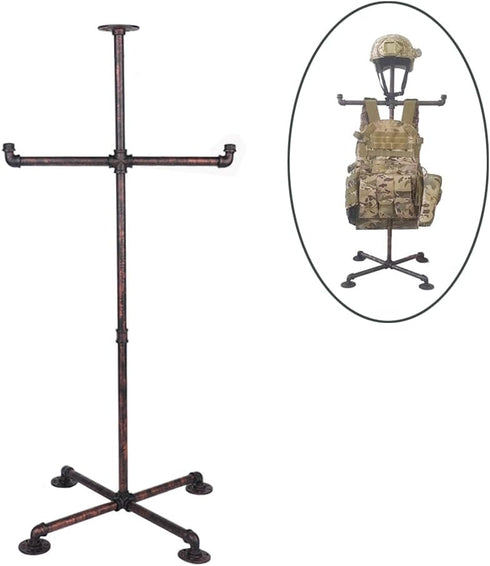 Heavy Duty Steel Tactical Gear Stand, Body Armor Holder, Plate Carrier Stand, Tactical Gear Tree