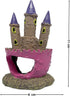 Cute Cartoon Pink Fairy Castle Decor, Small Fish Tank Ornament for Shrimp Crab Betta Cichlids