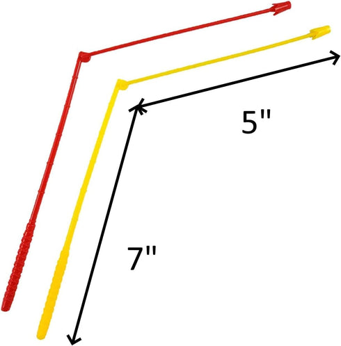 Fishing Game Replacement Rods – 4-Pack, Lightweight Plastic Poles for Kids Fishing Toy Sets