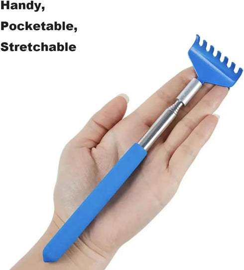 2PC Cat Comb Telescopic Teaser Wand Retractable Scratch Comb Tickle Handy Interactive Play Toy for Small Animal Rabbit