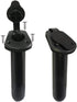 Kayak Fishing Flush Mount Rod Holders, Deck Plastic Pole Holder with Cap Cover and Screws, 2 Pcs