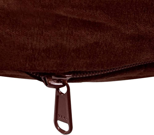 Floppy Dawg Universal Round Dog Bed Replacement Cover, Removable and Machine Washable, Large 36W, Brown