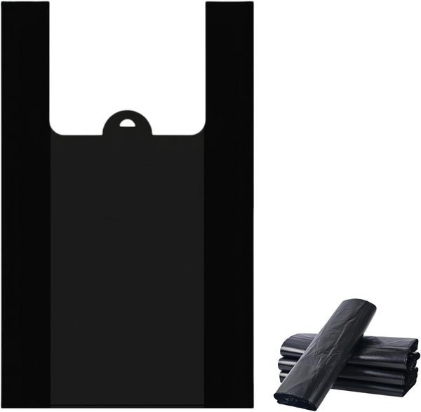 100 Count Black Small T-Shirt Trash Bags with Handles,Perfect for Dogs&Cats Poop