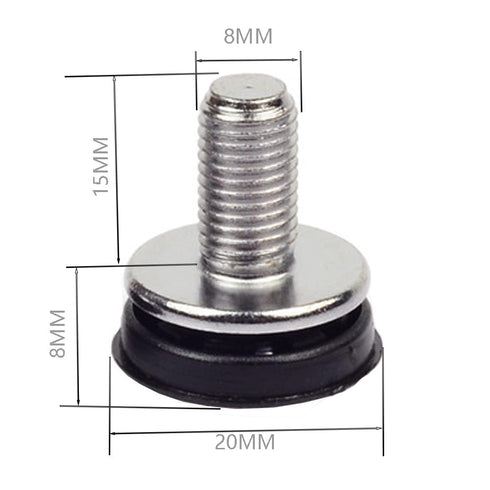 Hex Head Crank Arm Bolts, 8mm x 15mm, Pack of 2